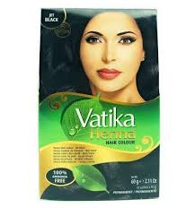 VATIKA HENNA HAIR COLOUR - JET BLACK 60G