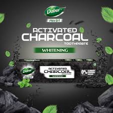 DABUR HERBAL TOOTHPASTE - ORGANIC CHARCOAL 100ML