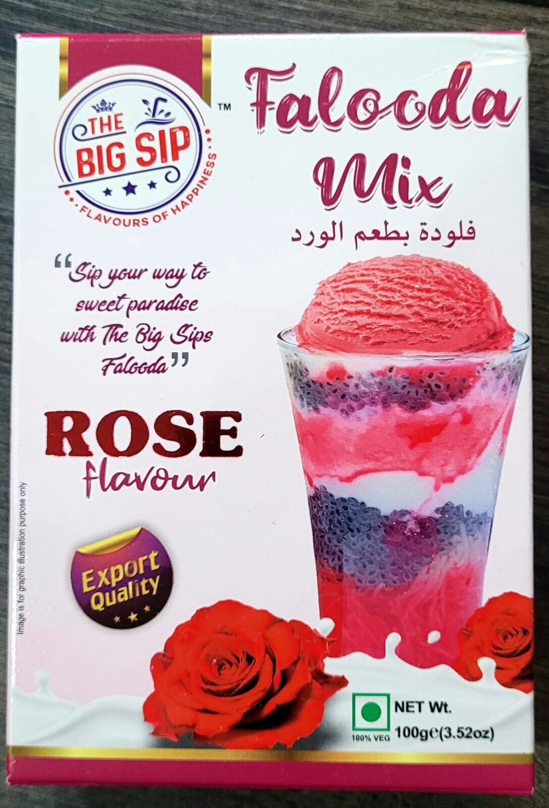 THE BIG SIP FALOODA MIX ROSE 100GM